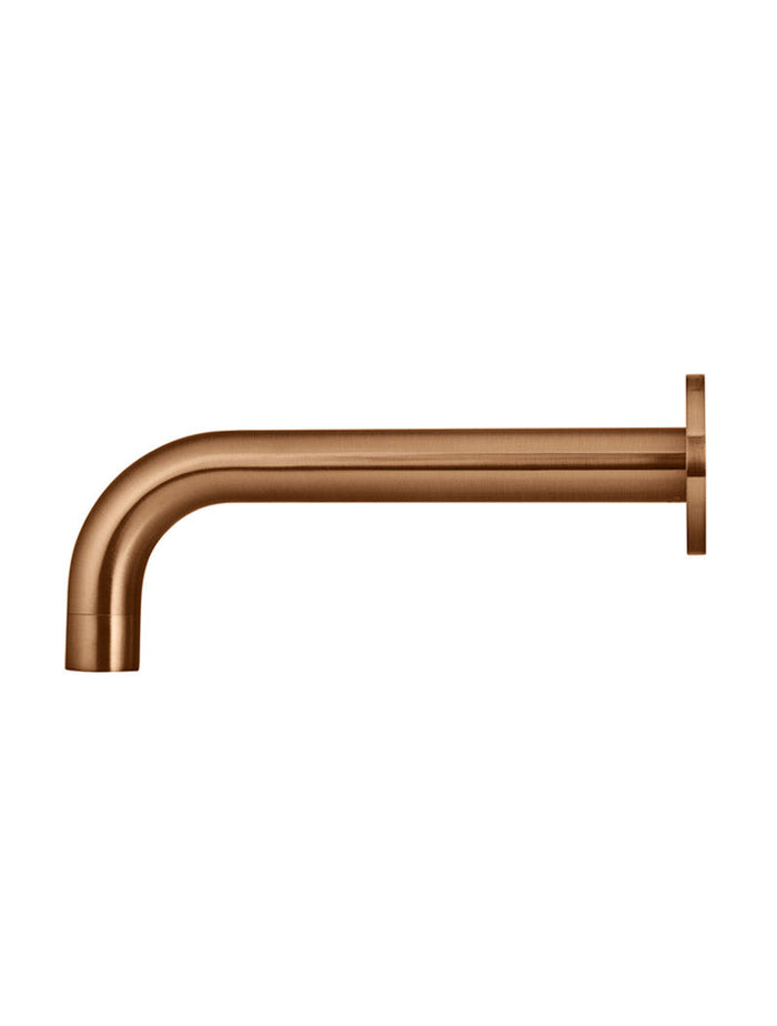 Universal Round Curved Spout in Lustre Bronze | Meir #Colour_Lustre Bronze