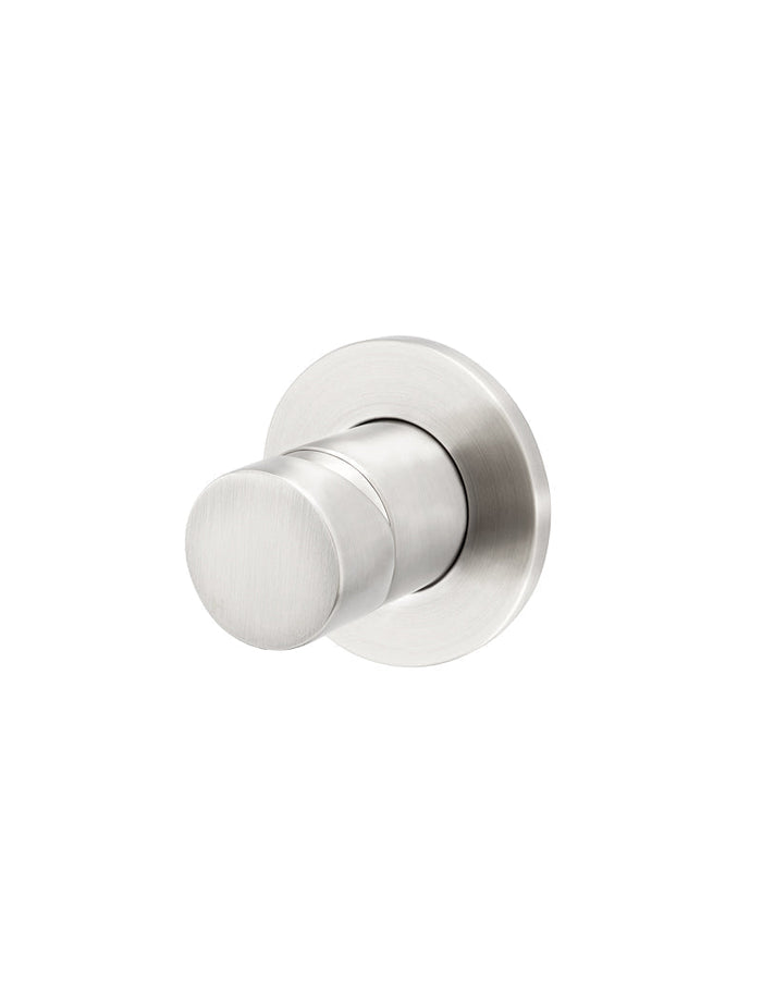 Round Wall Mixer Pinless Handle Trim Kit - In-wall Body Not Included in Brushed Nickel | Meir #Colour_Brushed Nickel