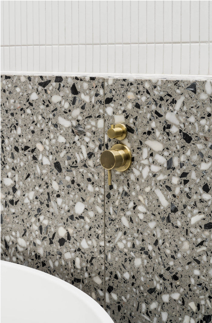 Round Diverter Mixer Trim Kit - In-wall Body Not Included in Tiger Bronze | Meir #Colour_Tiger Bronze