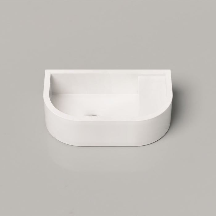 Nood Co Loop 01 Concrete Basin in Ivory | Nood Co #Colour_Ivory