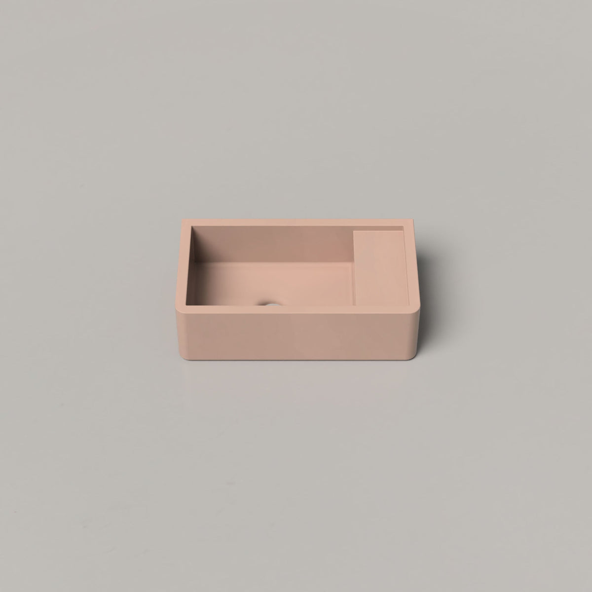 Nood Co Shelf 01 Concrete Basin in Blush Pink | Nood Co