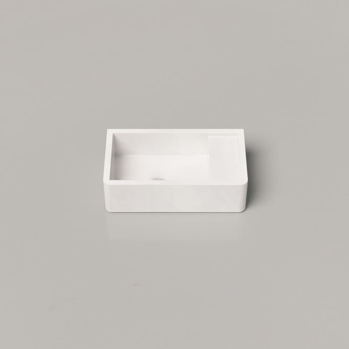 Nood Co Shelf 01 Concrete Basin in Ivory | Nood Co #Colour_Ivory