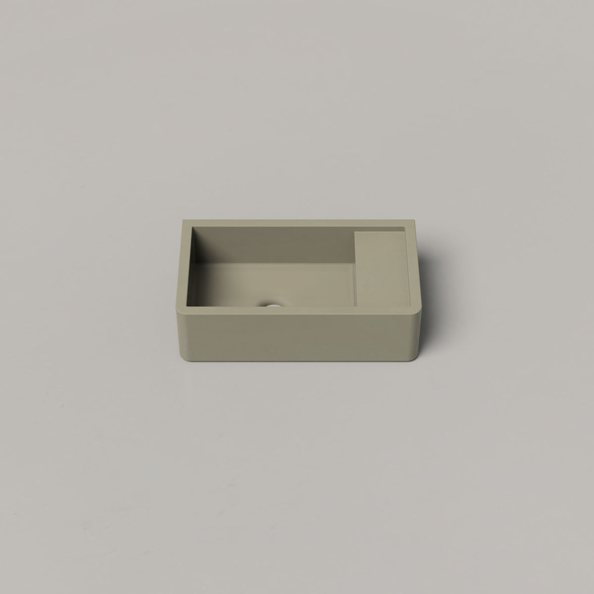 Nood Co Shelf 01 Concrete Basin in Sage | Nood Co