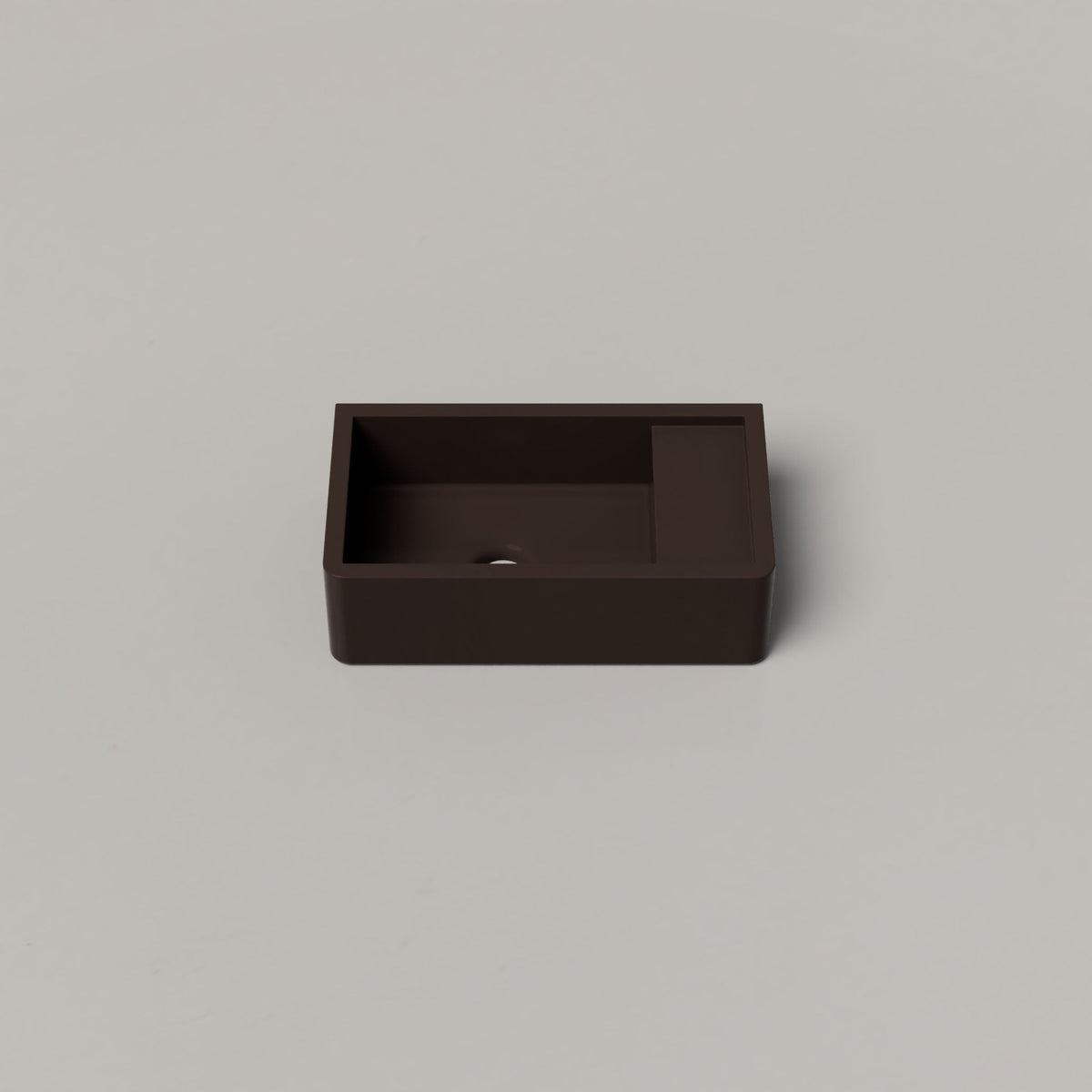 Nood Co Shelf 01 Concrete Basin in Slate | Nood Co