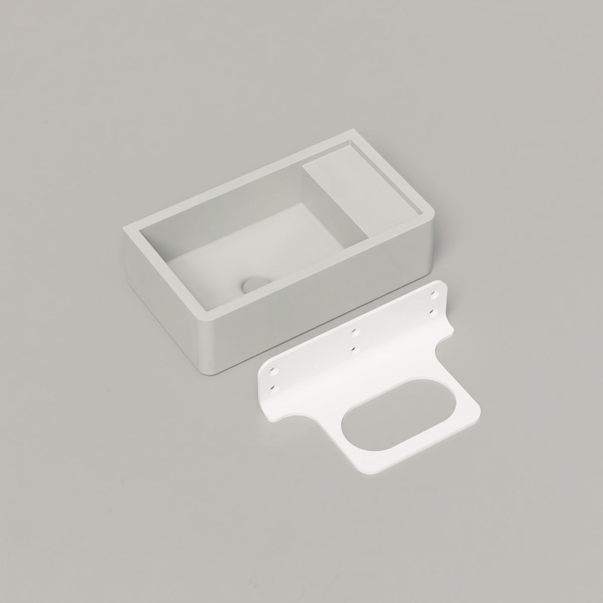 Nood Co Shelf 01 Concrete Basin in Cloud | Nood Co
