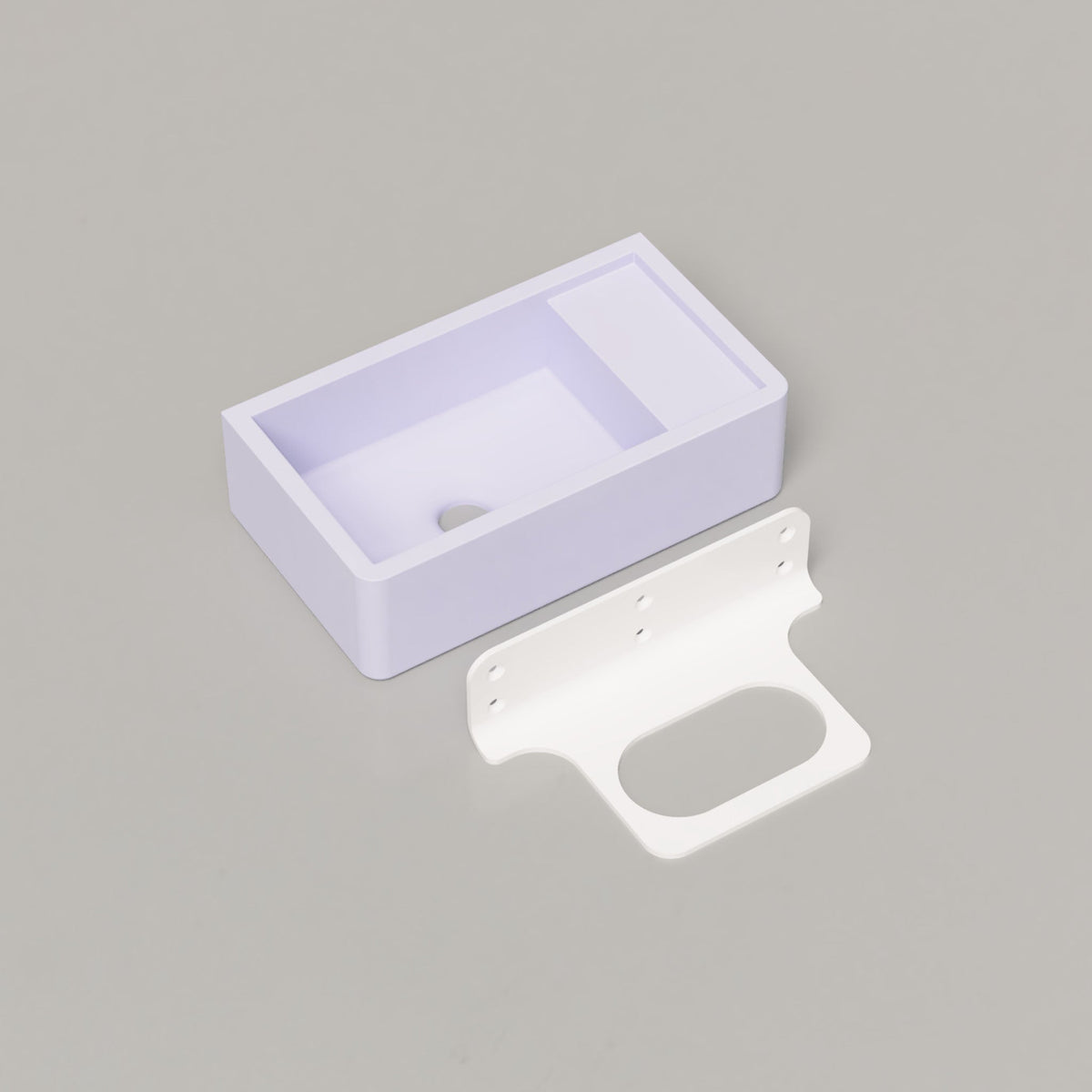 Nood Co Shelf 01 Concrete Basin in Lilac | Nood Co