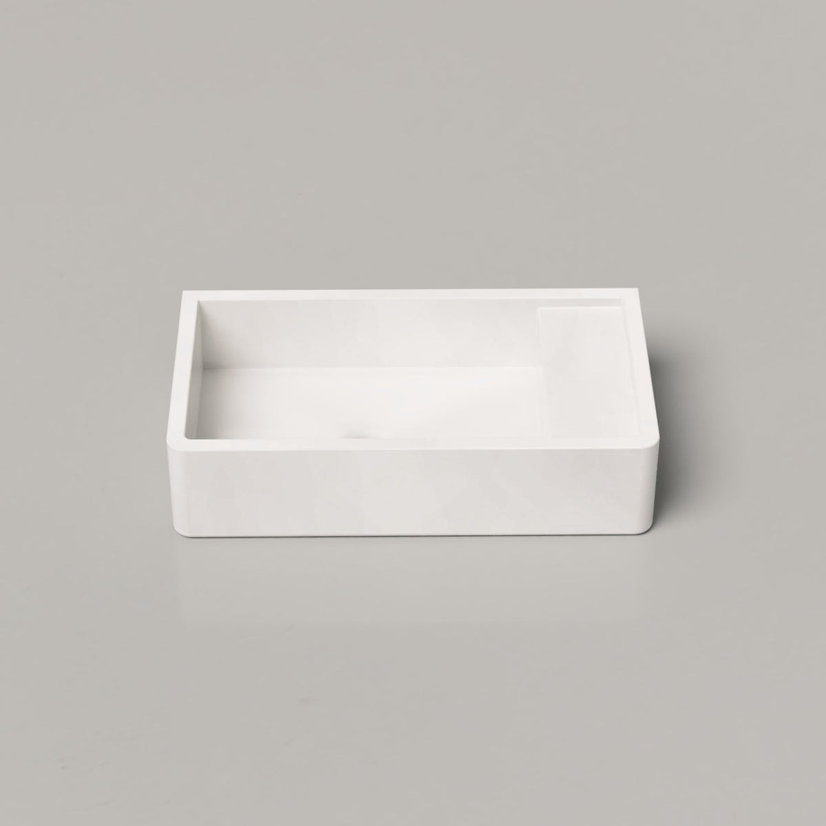 Nood Co Shelf 02 Concrete Basin in Ivory | Nood Co