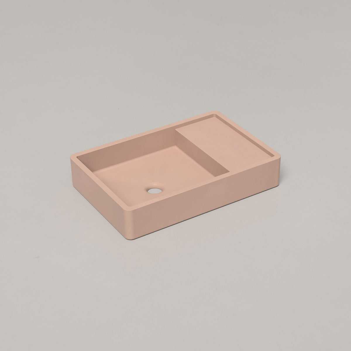 Nood Co Shelf 03 Concrete Basin in Blush Pink | Nood Co