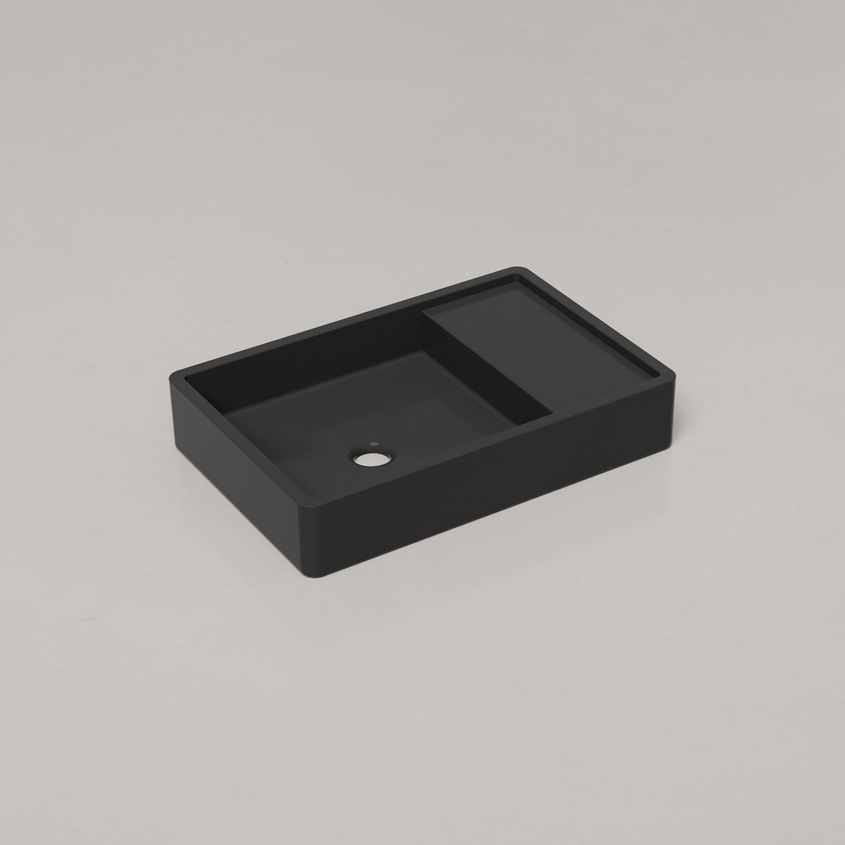 Nood Co Shelf 03 Concrete Basin in Charcoal | Nood Co