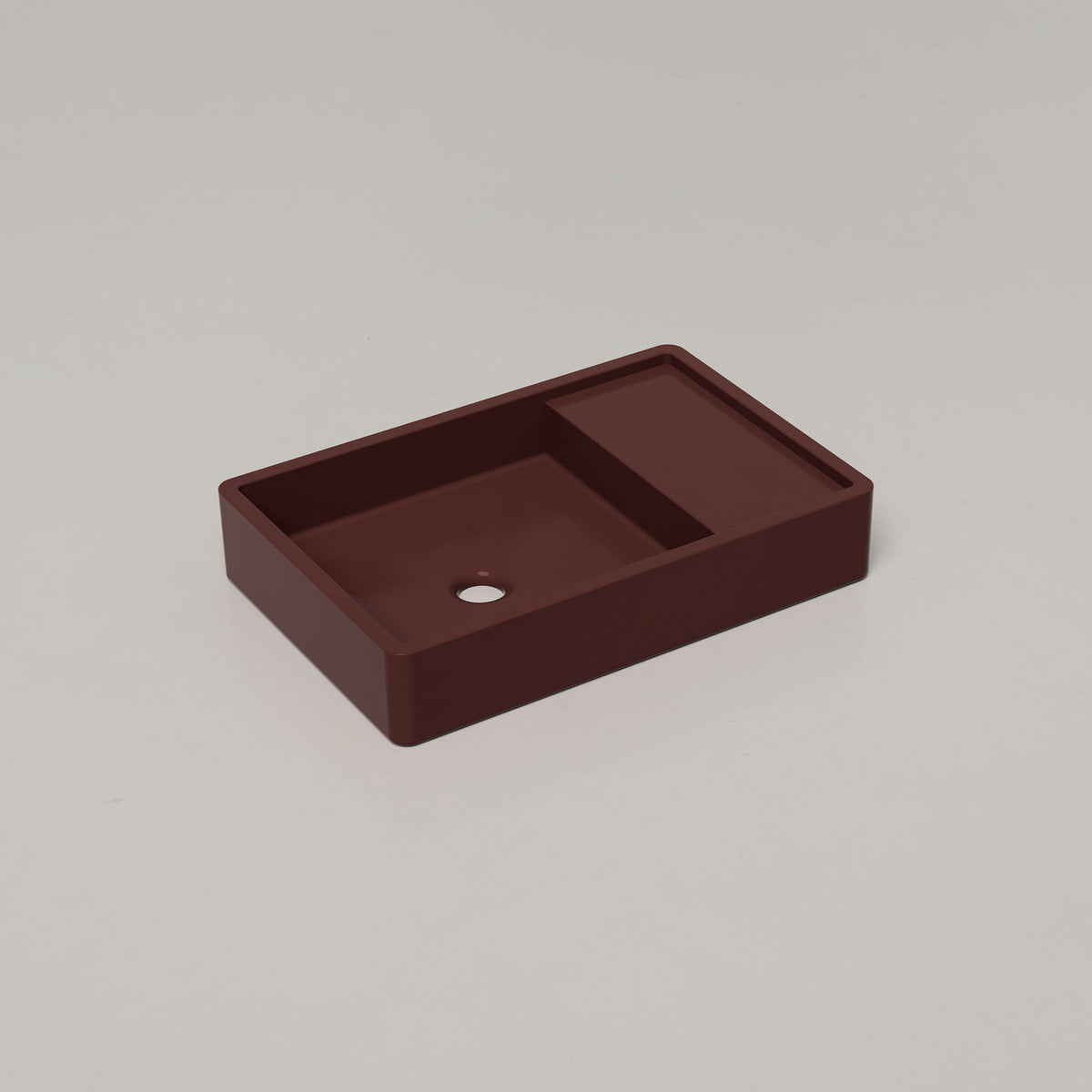 Nood Co Shelf 03 Concrete Basin in Clay | Nood Co