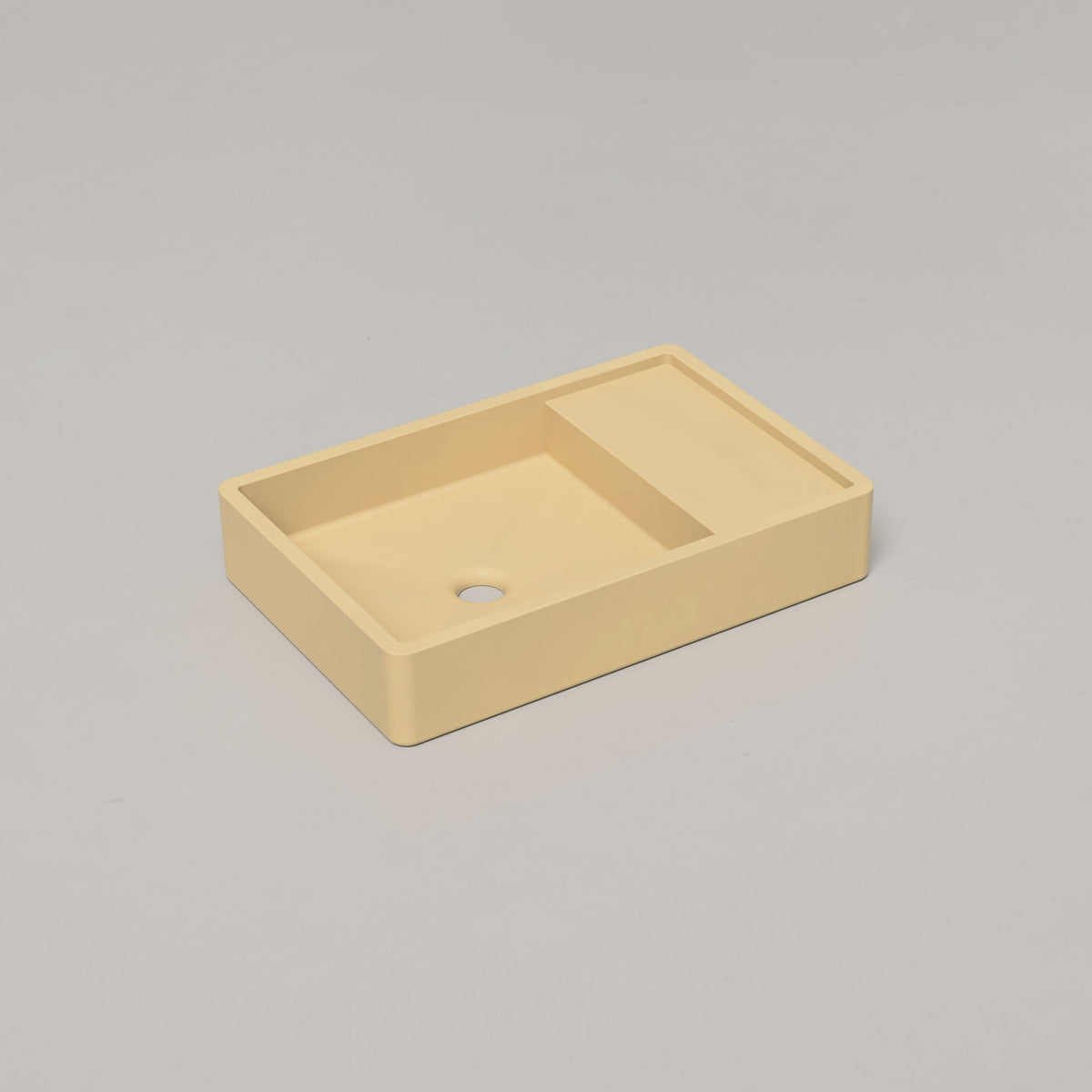 Nood Co Shelf 03 Concrete Basin in Custard | Nood Co