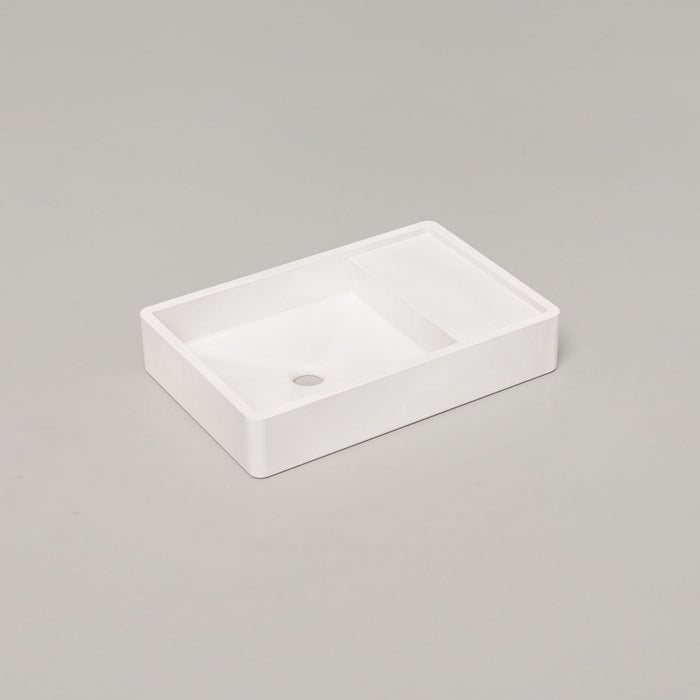 Nood Co Shelf 03 Concrete Basin in Ivory | Nood Co #Colour_Ivory