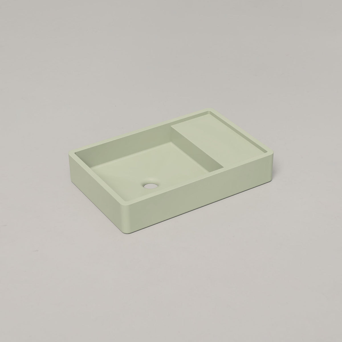 Nood Co Shelf 03 Concrete Basin in Mint | Nood Co