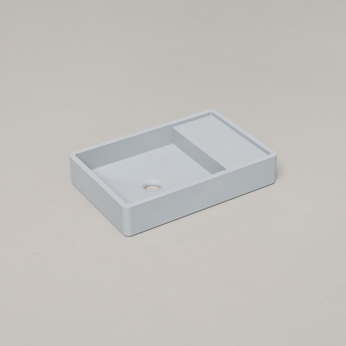 Nood Co Shelf 03 Concrete Basin in Powder Blue | Nood Co
