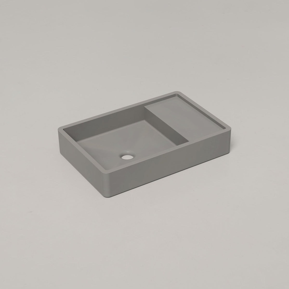 Nood Co Shelf 03 Concrete Basin in Sky Grey | Nood Co