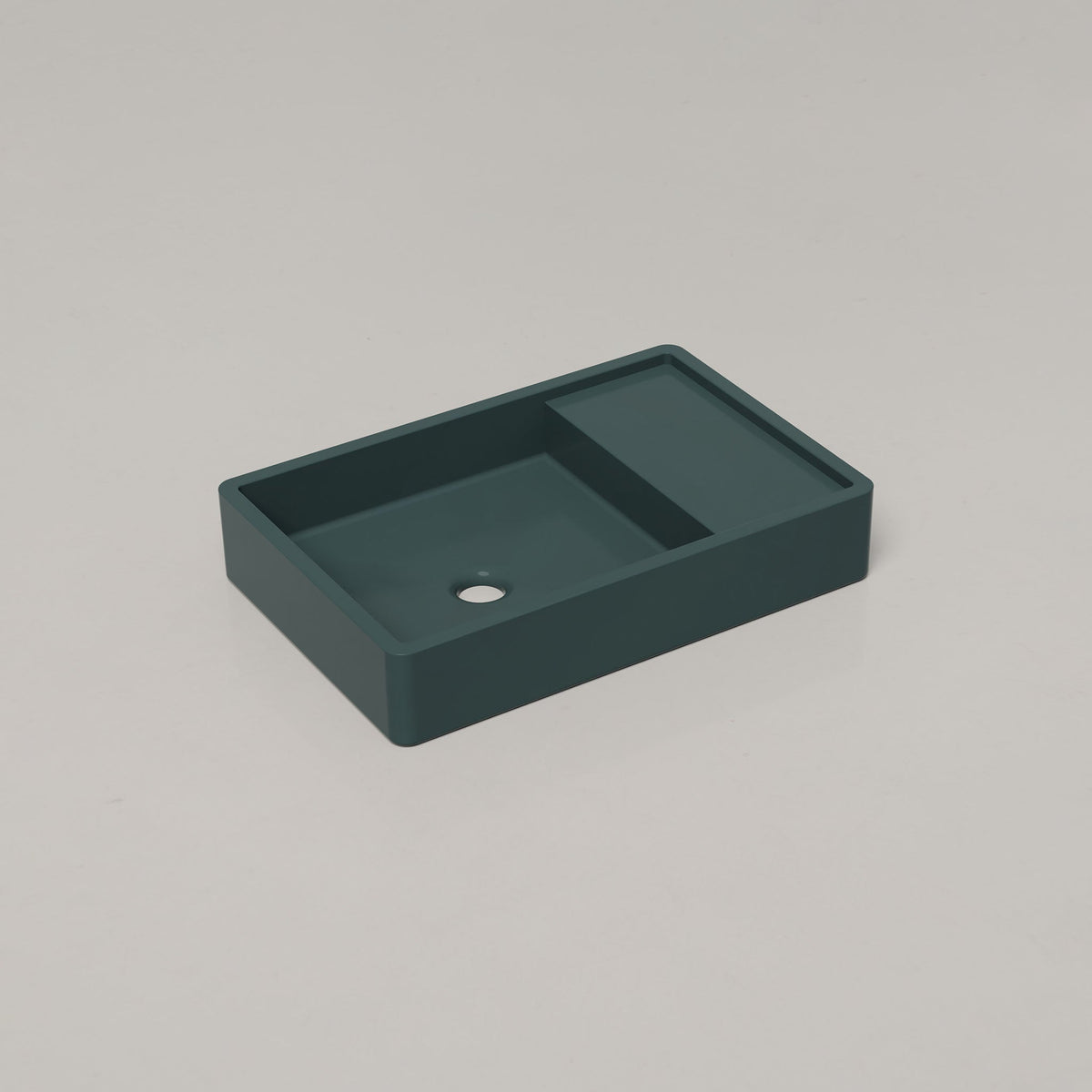 Nood Co Shelf 03 Concrete Basin in Teal | Nood Co