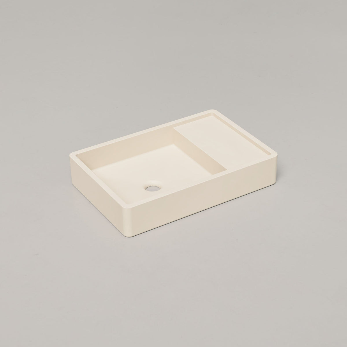 Nood Co Shelf 03 Concrete Basin in Wheat | Nood Co