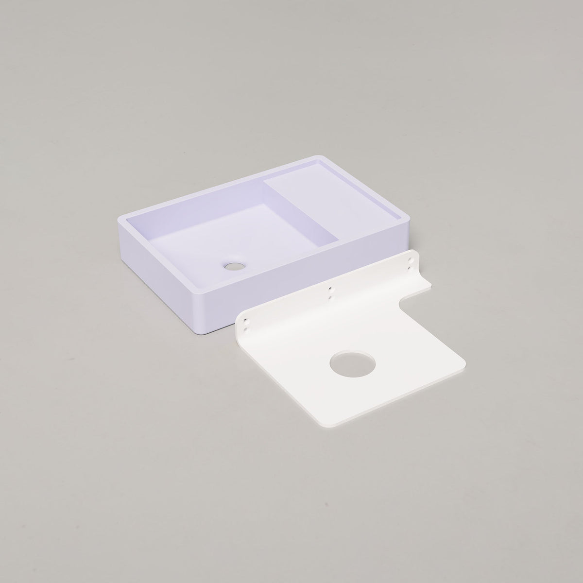 Nood Co Shelf 03 Concrete Basin in Lilac | Nood Co