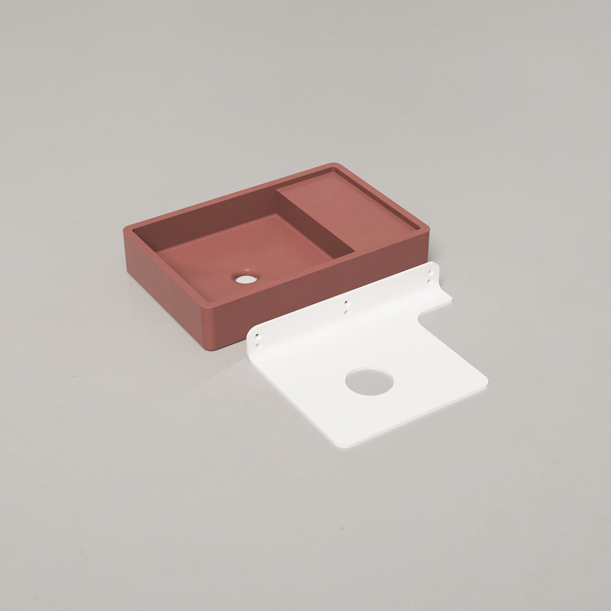 Nood Co Shelf 03 Concrete Basin in Musk | Nood Co
