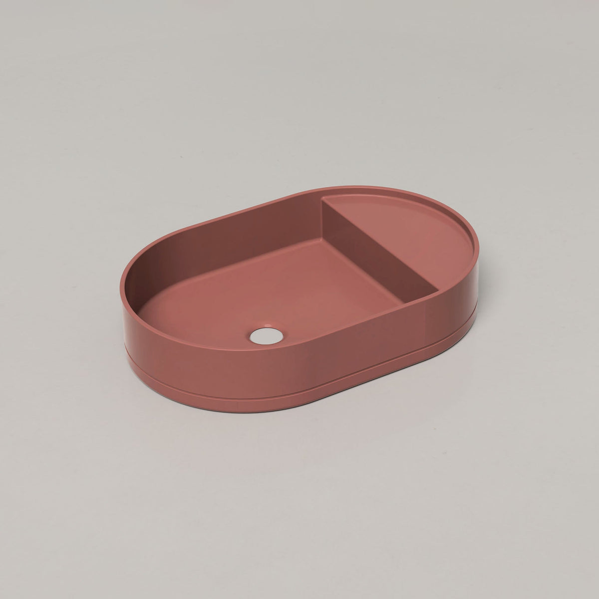 Nood Co Shelf Oval Concrete Basin in Musk | Nood Co