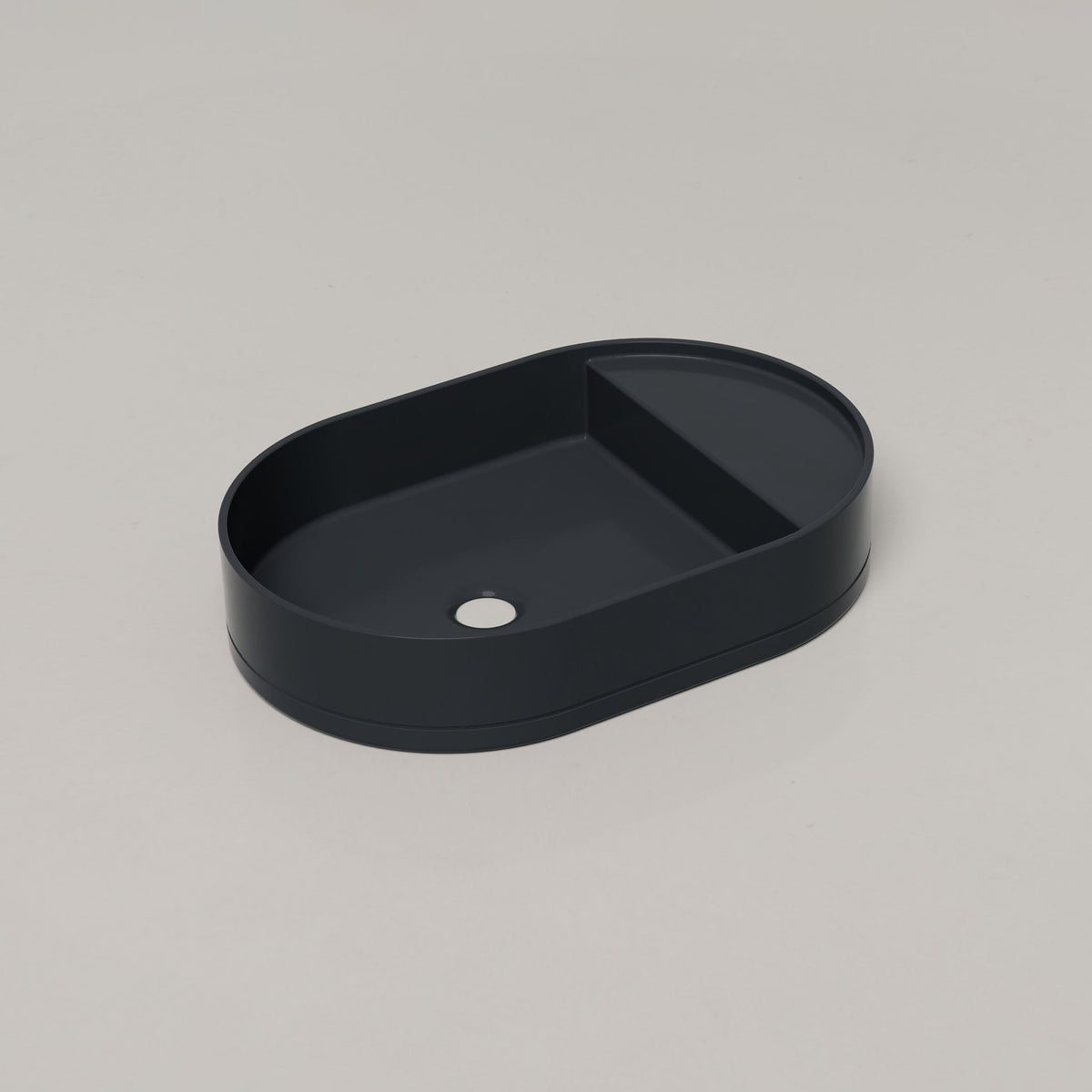 Nood Co Shelf Oval Concrete Basin in Storm | Nood Co