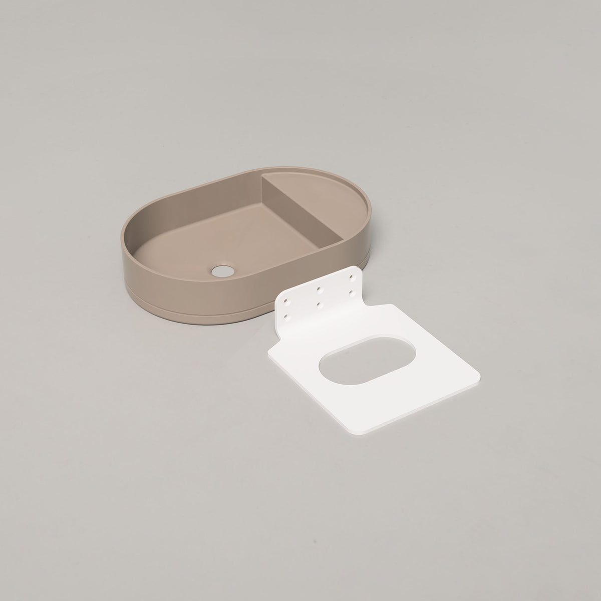 Nood Co Shelf Oval Concrete Basin in Karri | Nood Co
