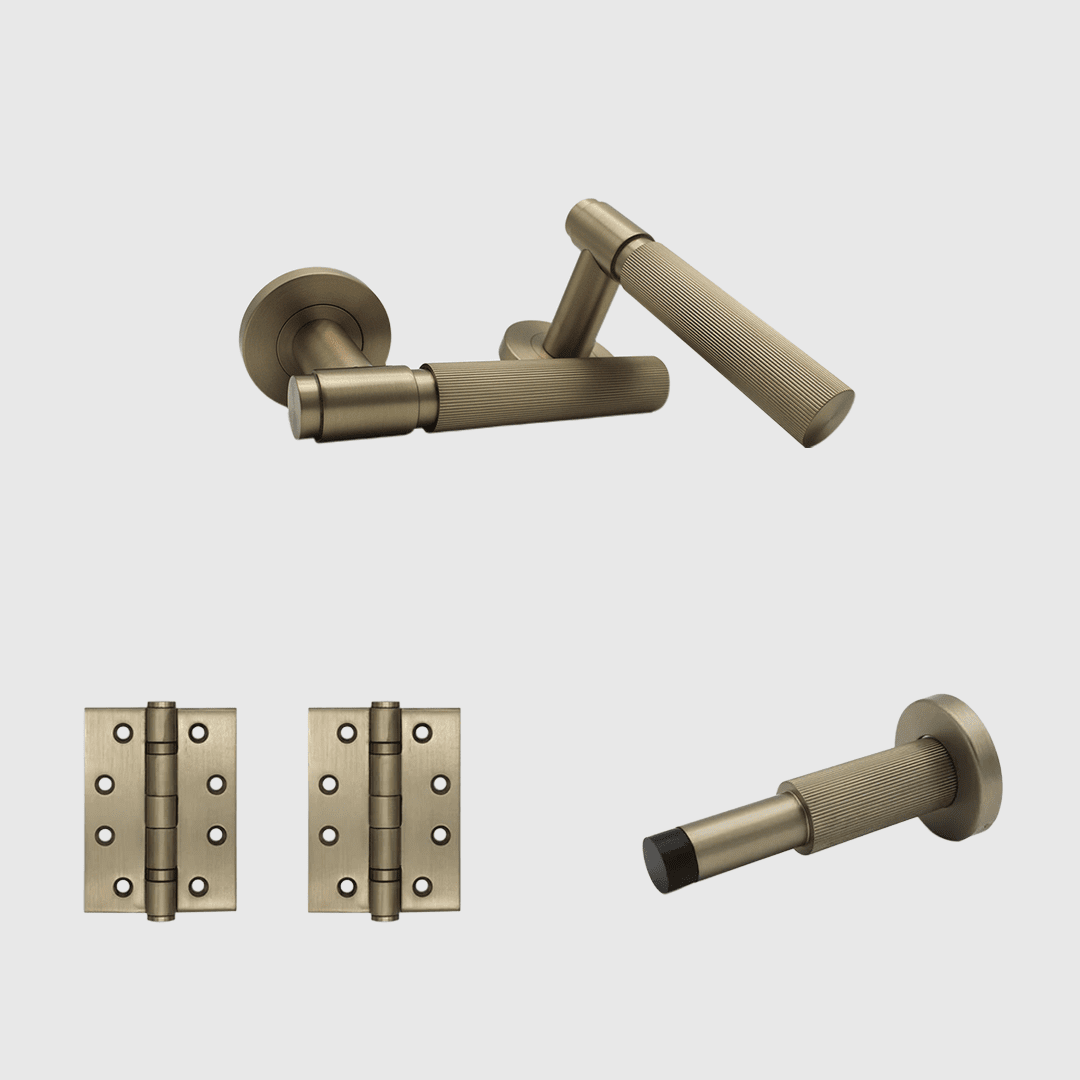 Brushed Gold - Passage Linear Door Handle Package