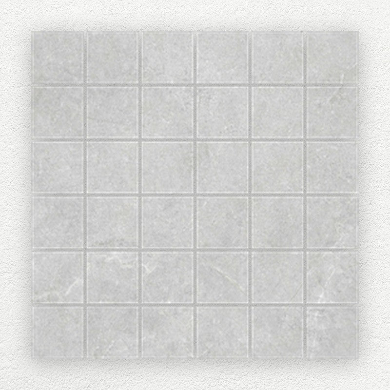 Pietra Grigio porcelain 50 x 50 square mosaic sheet