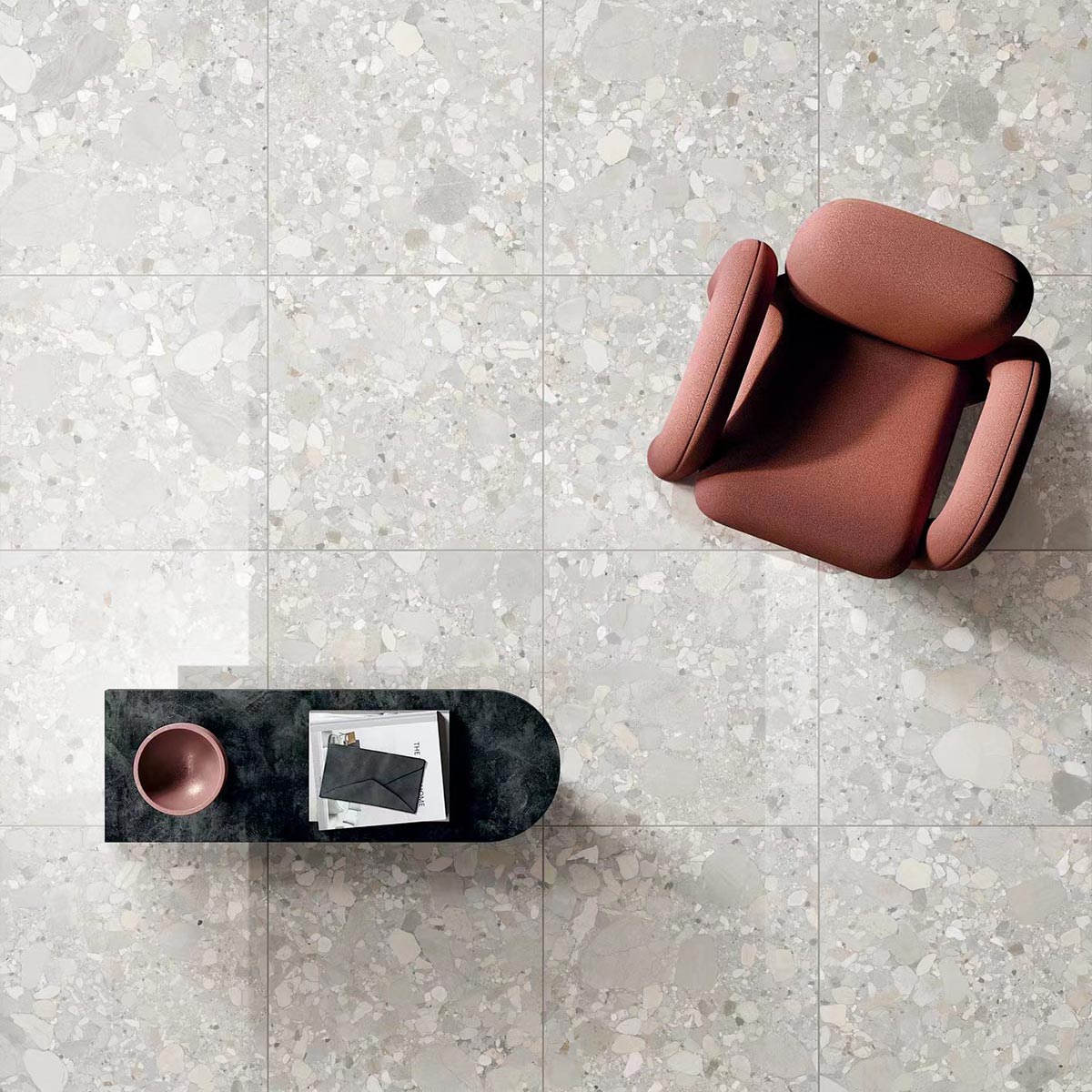 Primi Cobbles Terrazzo Look Floor and Wall Tile