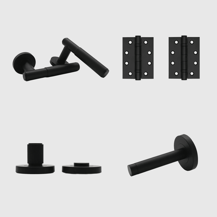 Privacy Luma Door Handle Package in Matte Black | Zephra #Finish_Matte Black