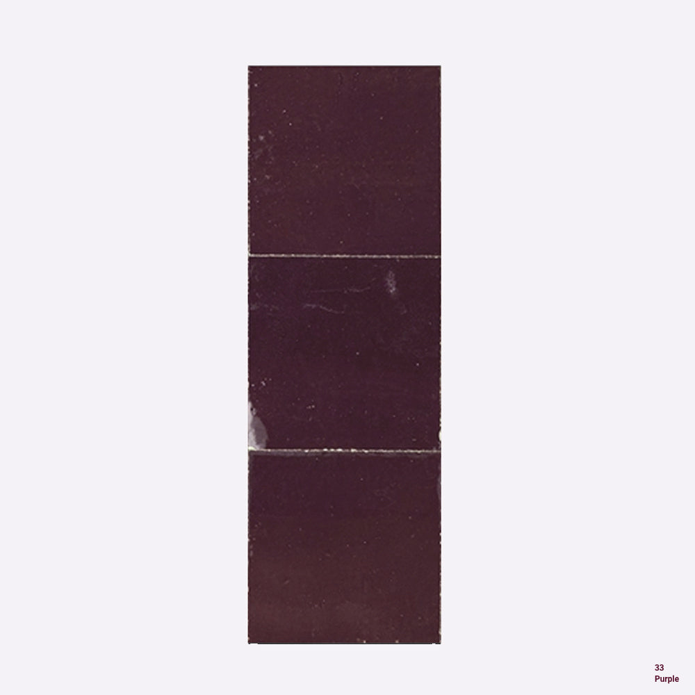 Zellige Moroccan Square Handmade Tiles in Purple, Glazed finish