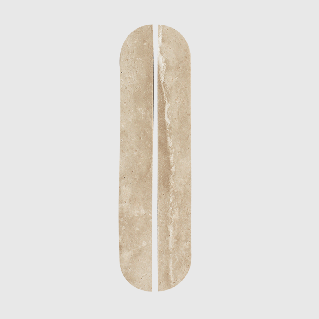 Stone Cabinet Pull in Travertine | Zephra