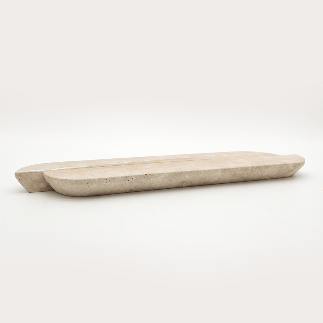 Stone Cabinet Pull in Travertine | Zephra