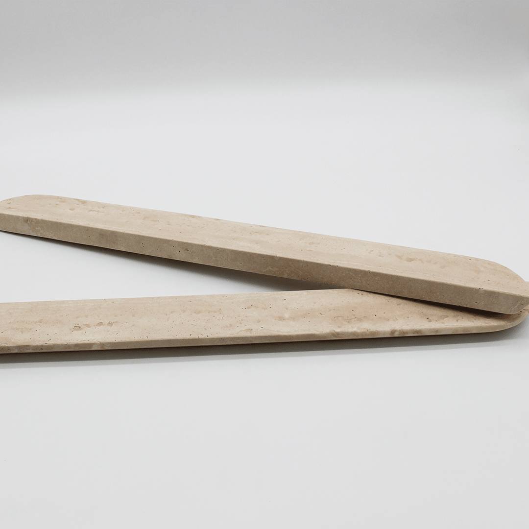 Stone Cabinet Pull in Travertine | Zephra
