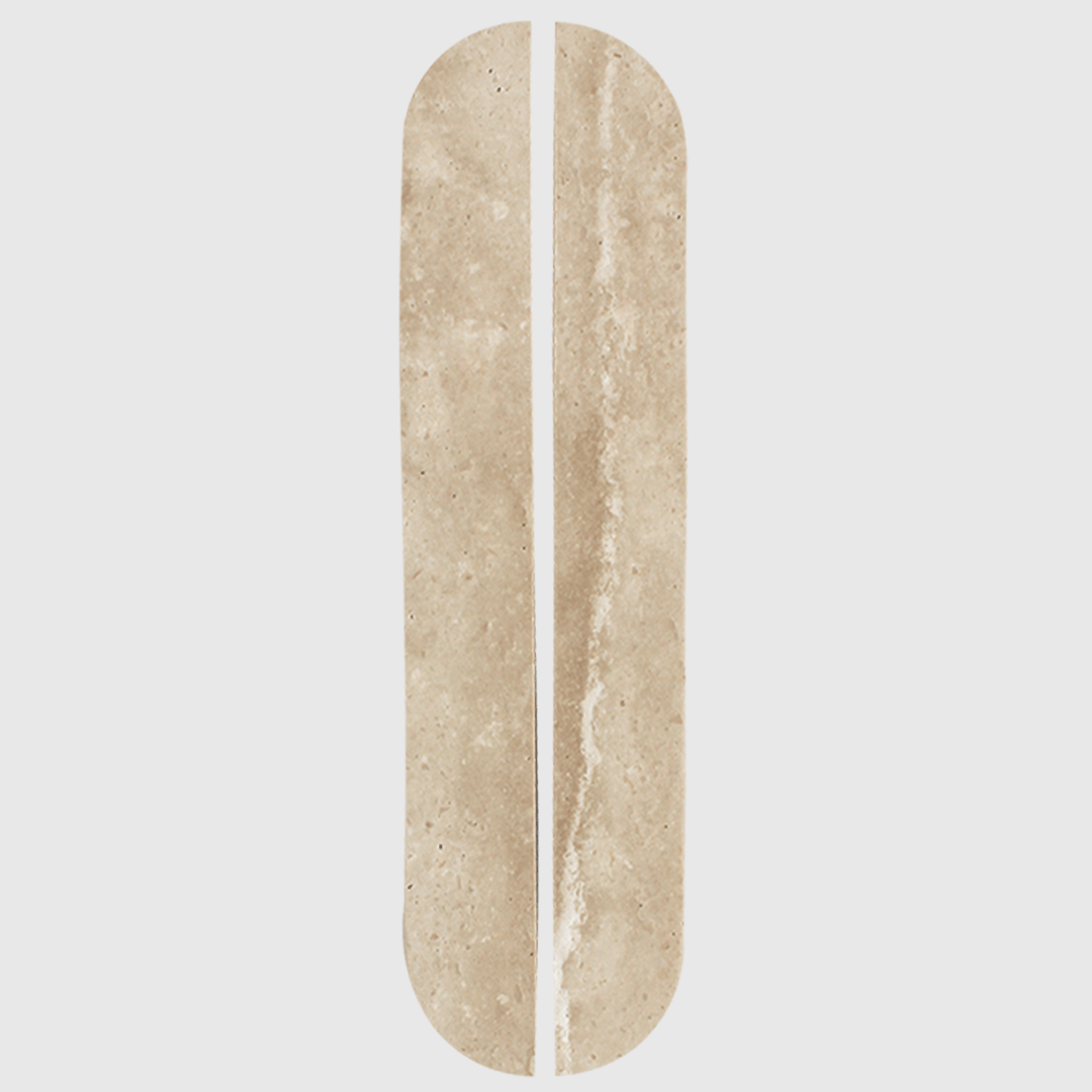 Stone Cabinet Pull in Travertine | Zephra