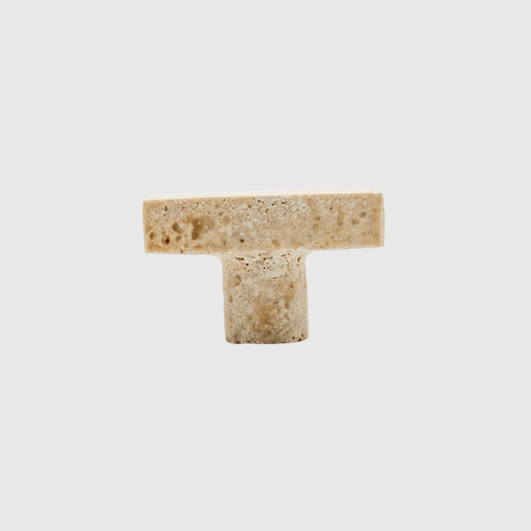 Travertine - Stone Rectangular Cabinet Knob