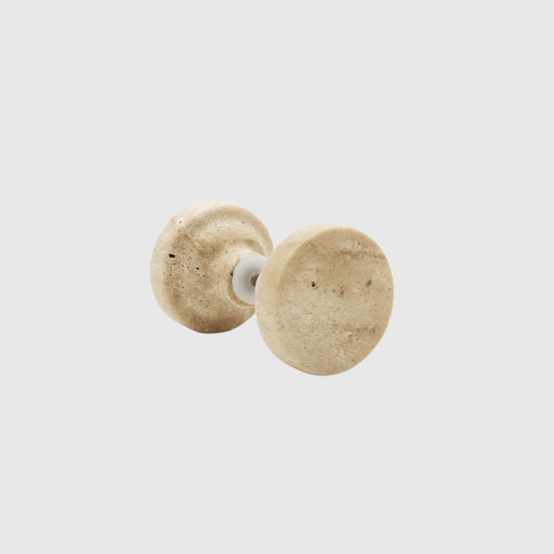 Travertine - Stone Round Shower Screen Knob
