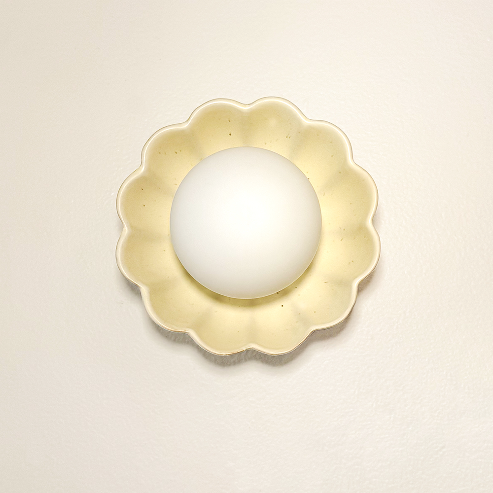 White - Lunara Bloom Wall Sconce Light