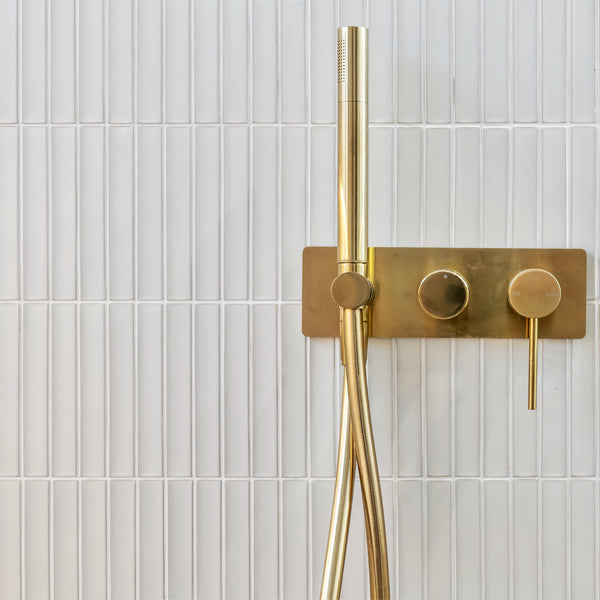 Concave White Kit Kat Wall Tile