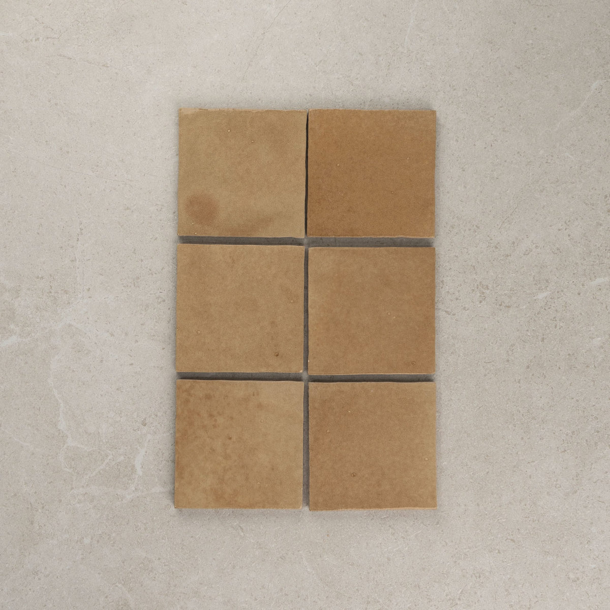 Zellige Italian Wall Tile in Camello, Gloss finish