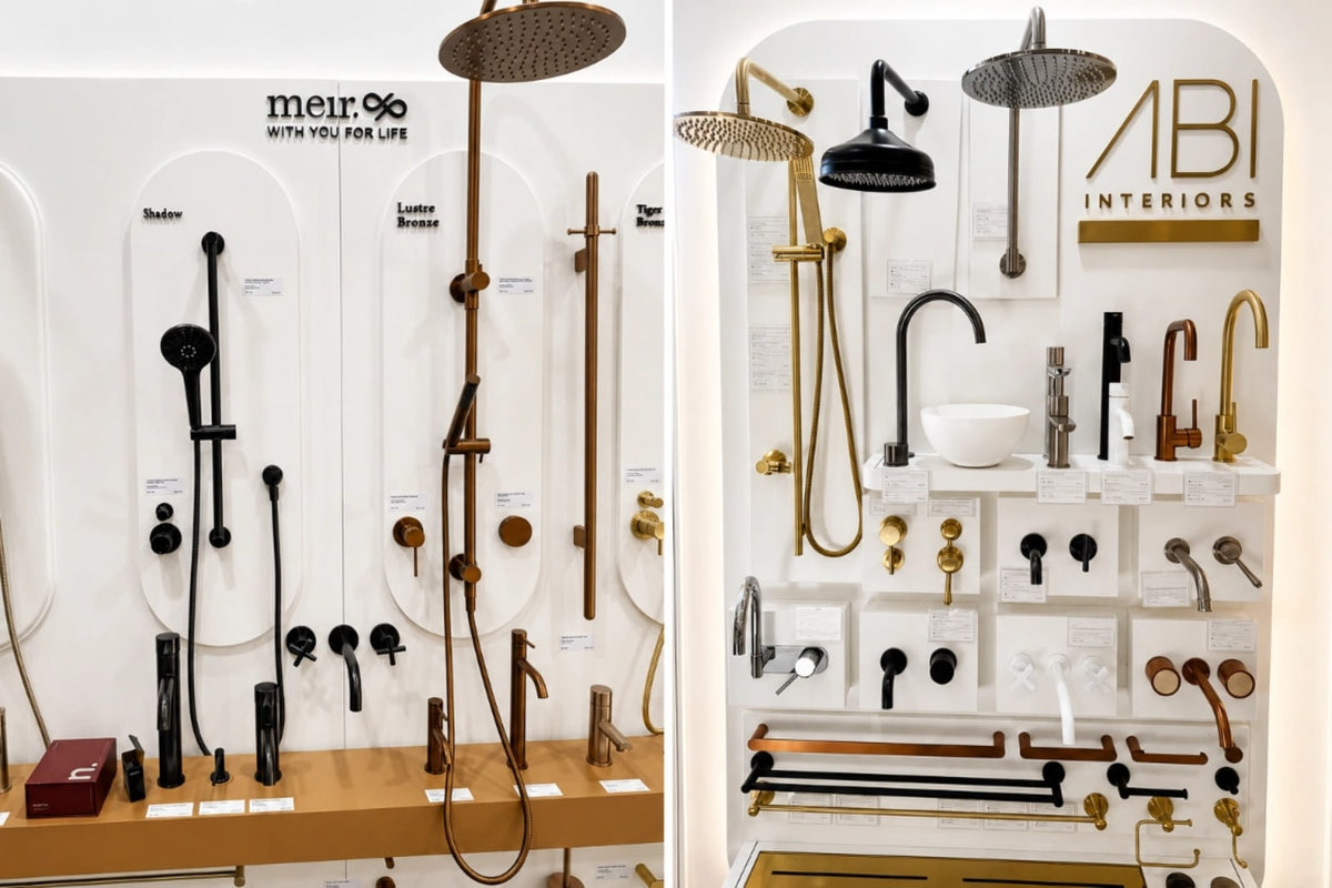 Meir vs ABI Interiors: Choosing Tapware Finishes for Your Tiles