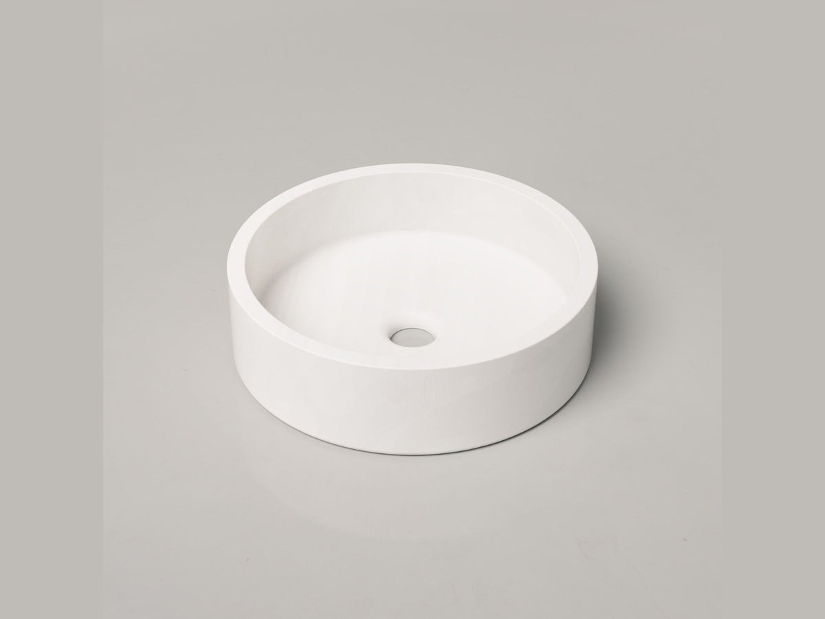 Nood Co round concrete above-counter basin
