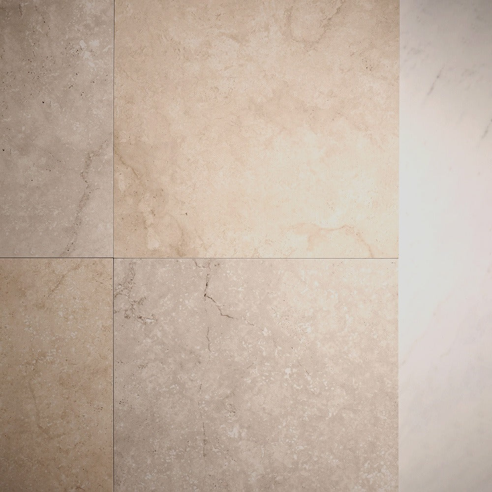 Precious Travertine Indoor + Outdoor Porcelain Tile