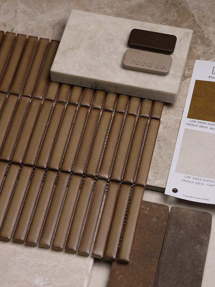 Brown Clay Matt Kit Kat Mosaic Tile