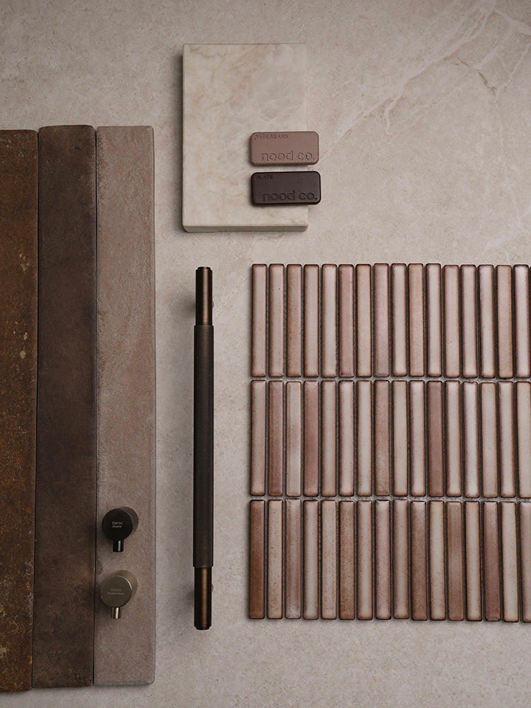 Beige Clay Matt Kit Kat Mosaic Tile