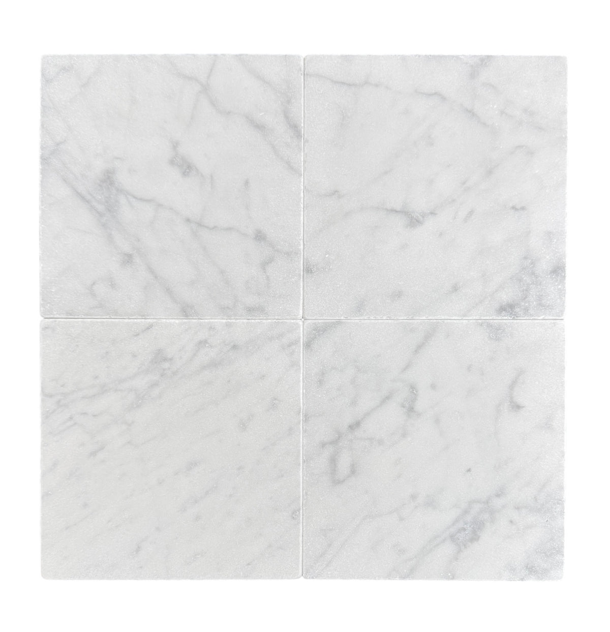 Carrara Square Marble Tile & Mosaic | Tumbled & Honed Natural Stone