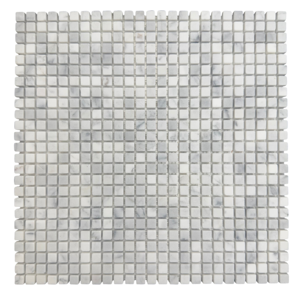 Carrara Square Marble Tile & Mosaic | Tumbled & Honed Natural Stone