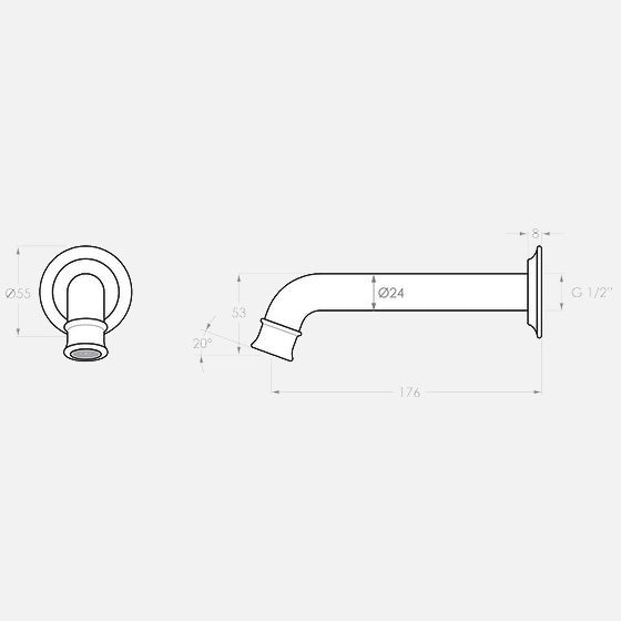 Eternal Mini Wall Spout | ADP