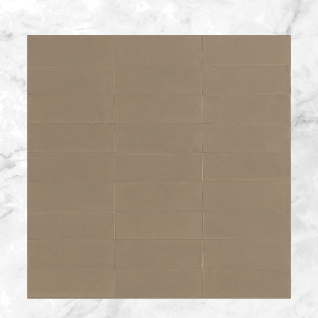 Confetto Series Porcelain Subway Tiles in Corda, Matt finish