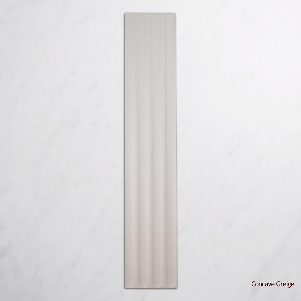 Plinto Spanish Feature Wall Tile 107 x 542 mm in Greige, Matt finish